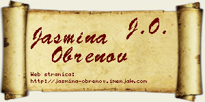 Jasmina Obrenov vizit kartica